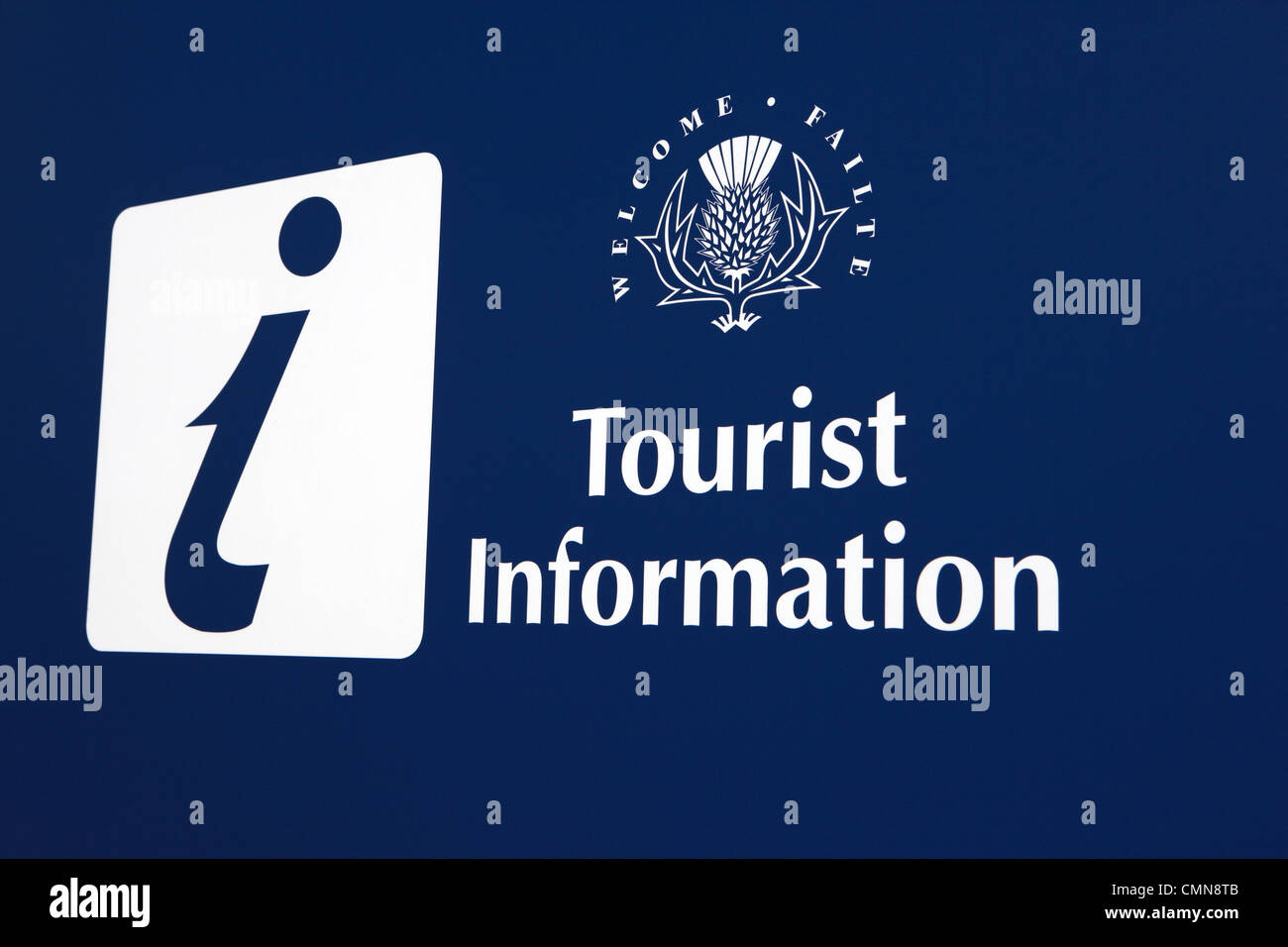 Tourist Information sign Stock Photo