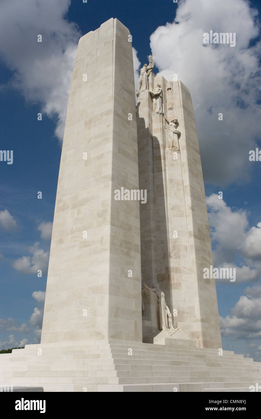 Canadian National Memorial on Vimy Ridge remembering the First World ...