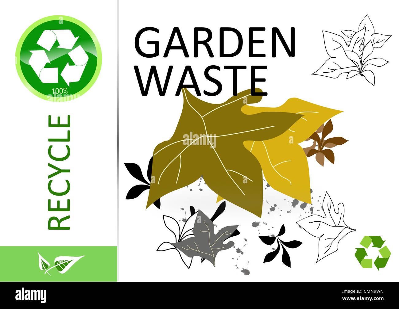 Please recycle garden waste Stock Photo Alamy