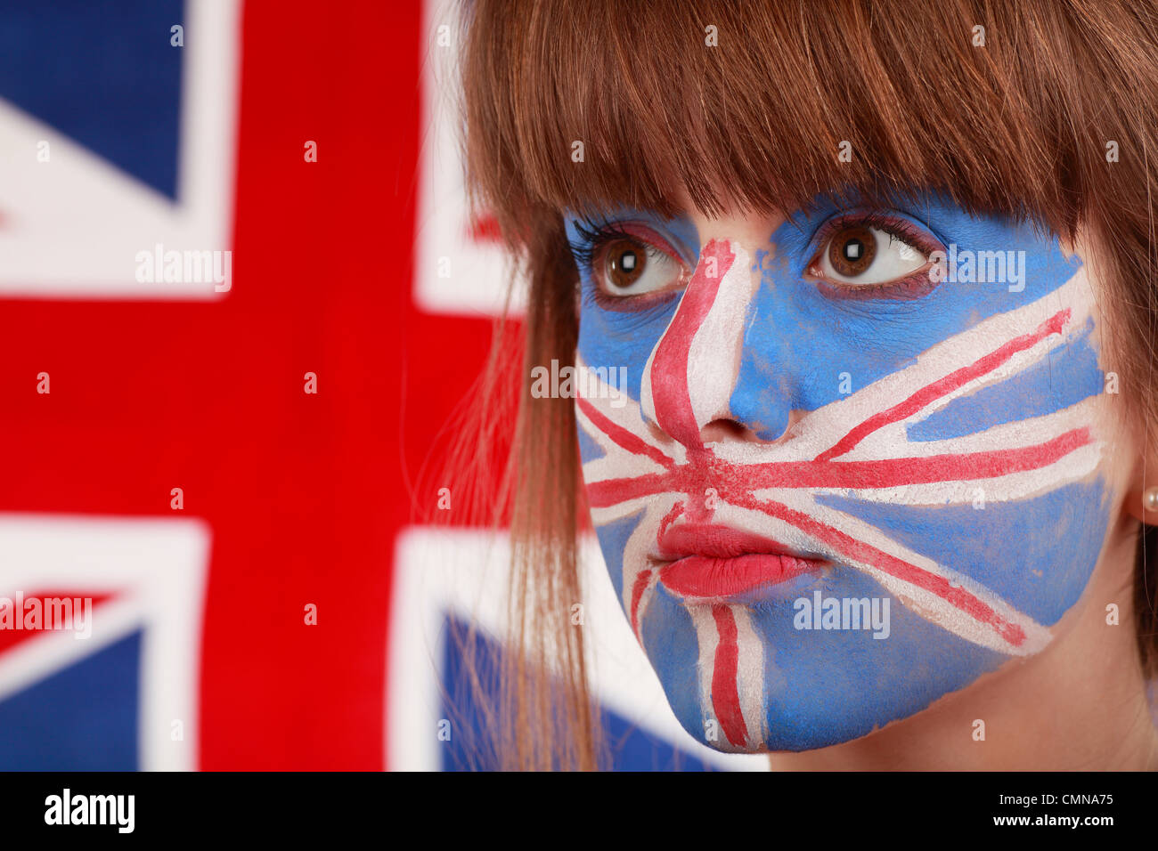 England flag face paint hires stock photography and images Alamy
