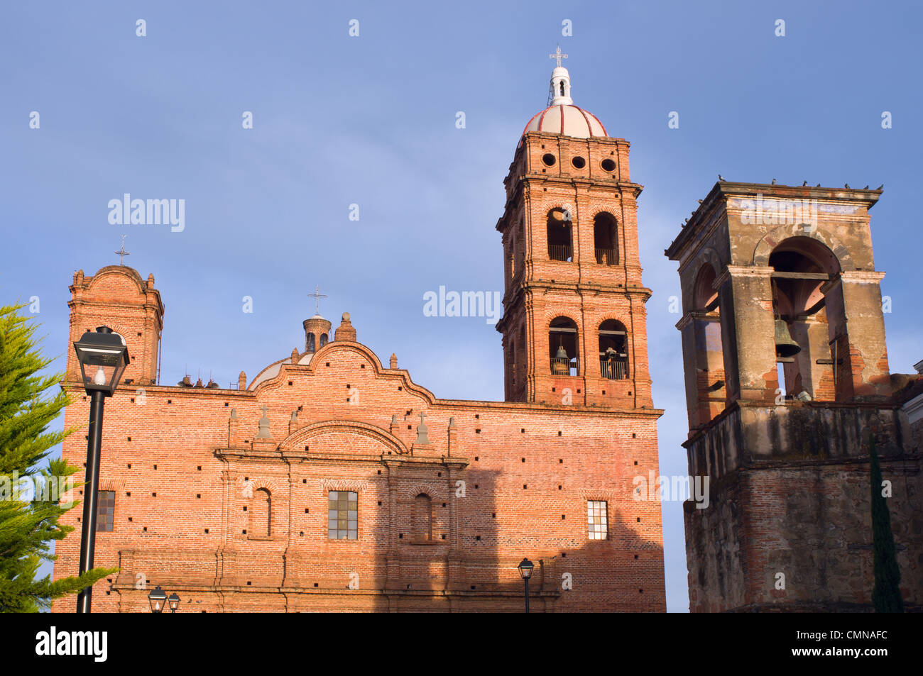 San Antonio de Padua church and bell tower of nearby ...