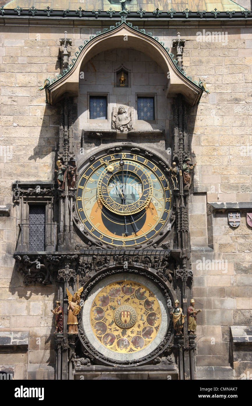 Prague Astronomical Clock Stock Photo Alamy