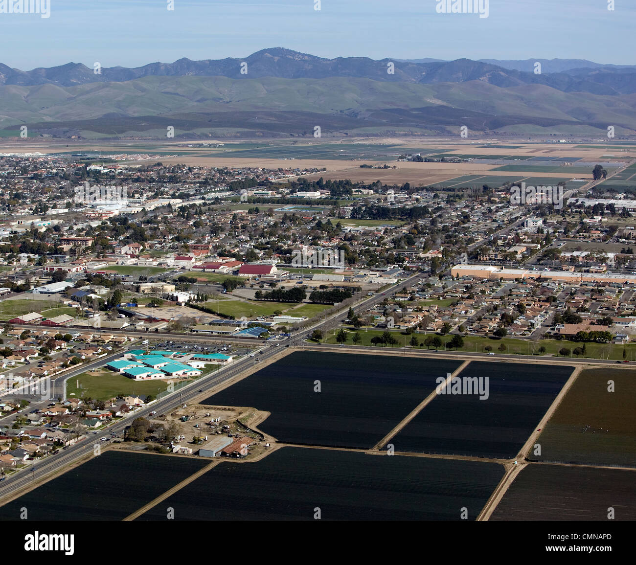 aerial photograph Santa Maria, California Stock Photo