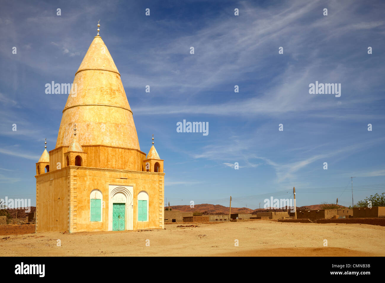 Abdallab Manjil Tomb in Qarri, Northern Sudan, Africa Stock Photo