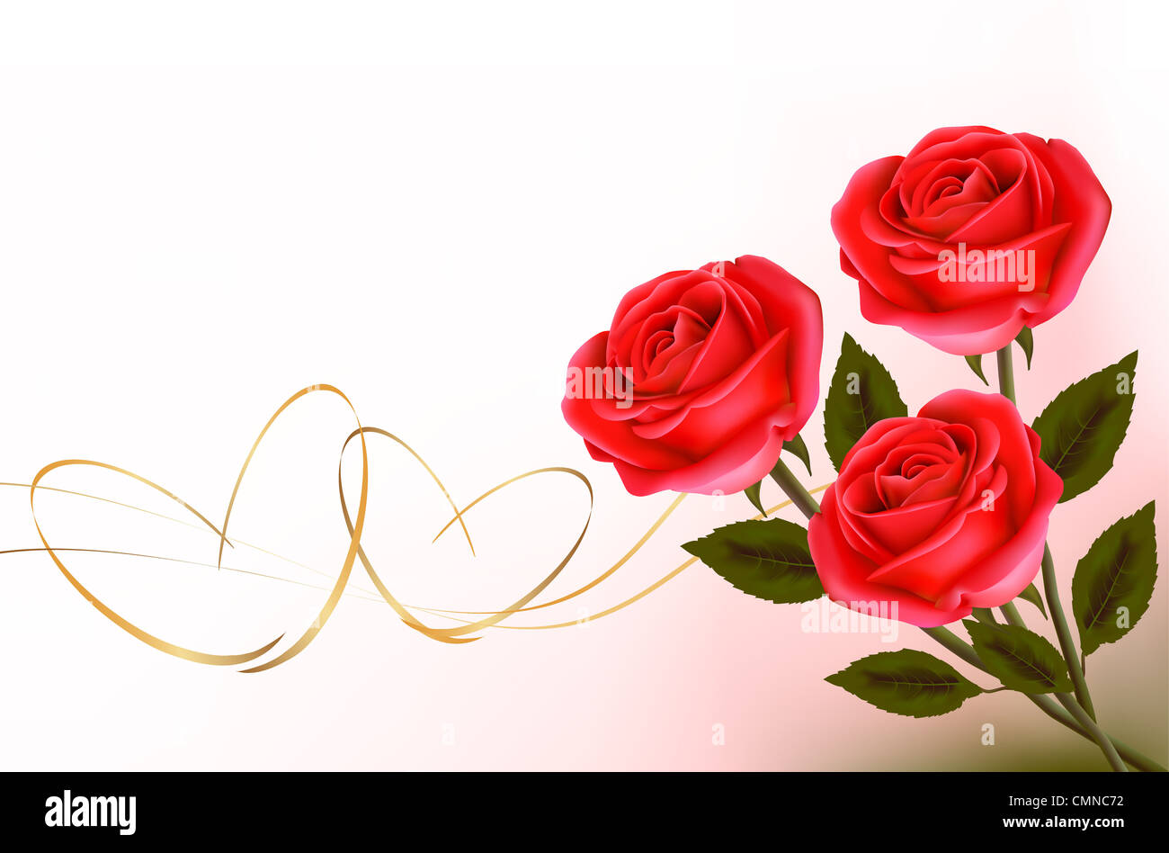 Valentine`s day background. Red roses and heart Stock Photo - Alamy