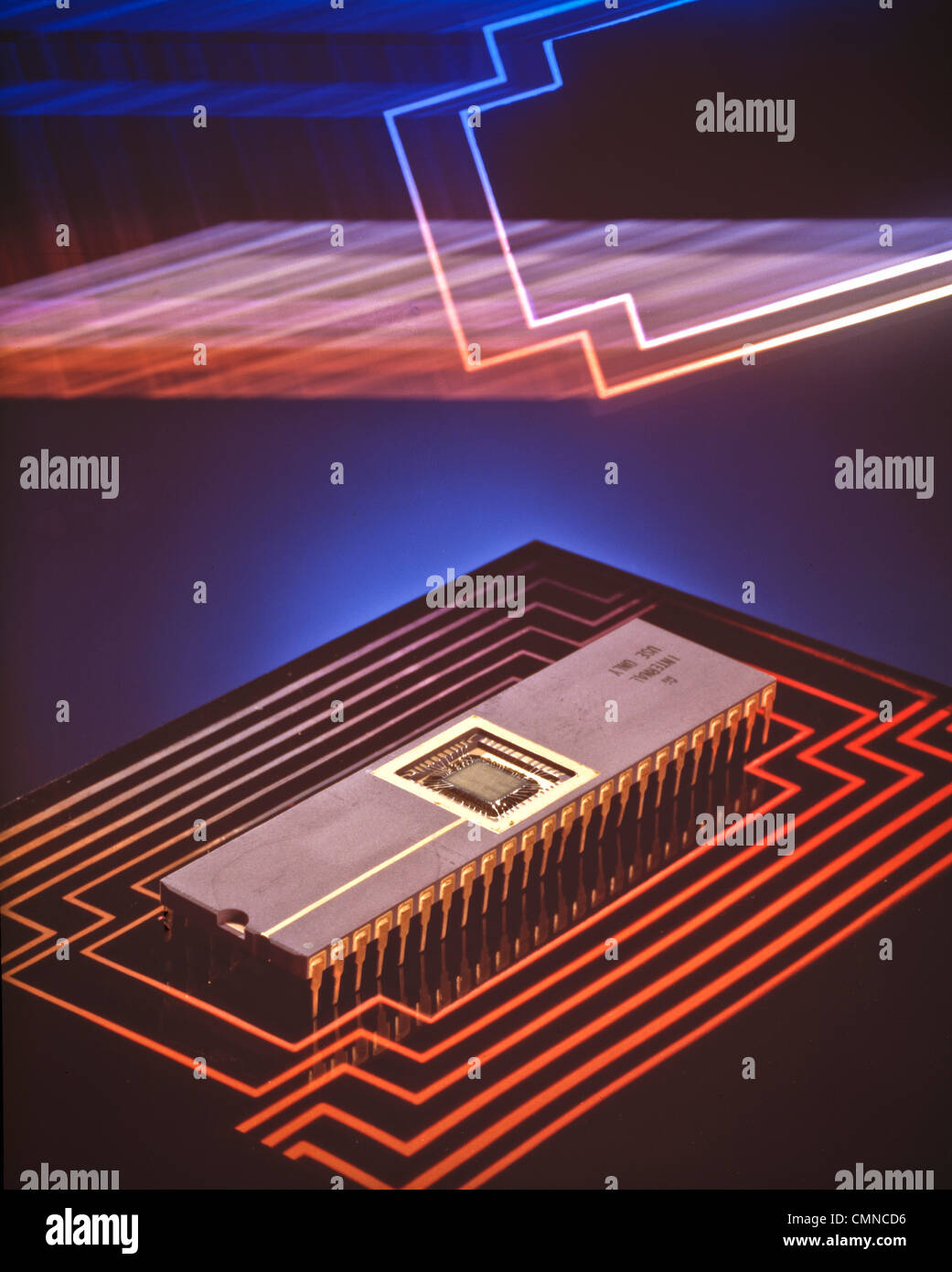 Electronic chips assembly Stock Photo Alamy