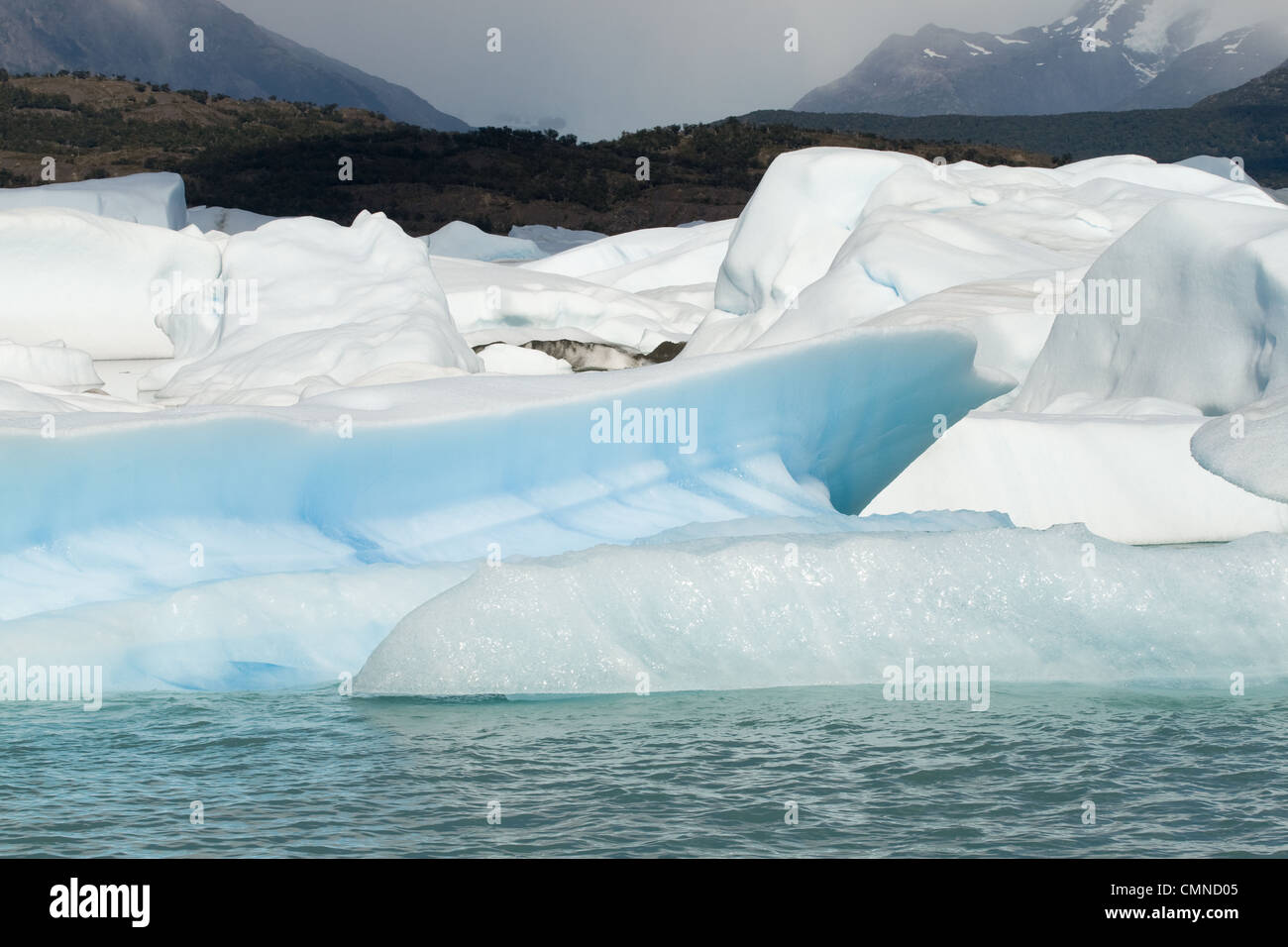 Upsala Glacier landslides Stock Photo Alamy