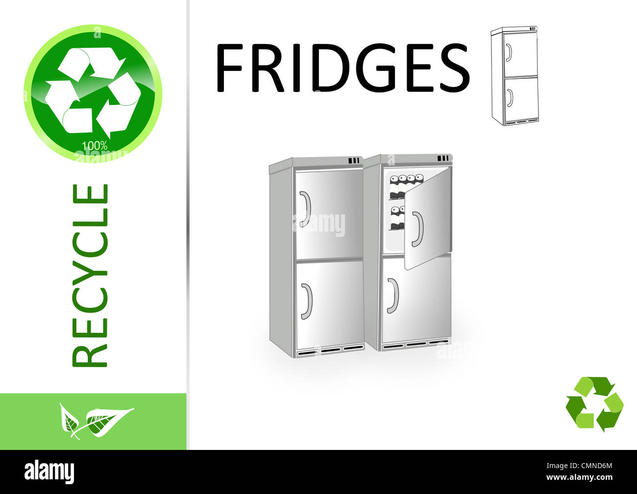 Please recycle fridges Stock Photo Alamy