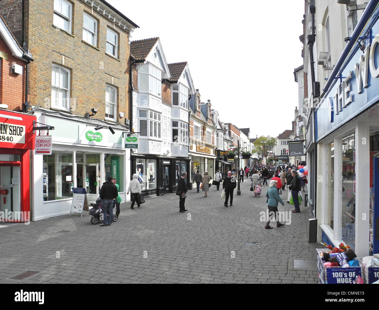 Horsham in West Sussex. This is West Street Stock Photo Alamy