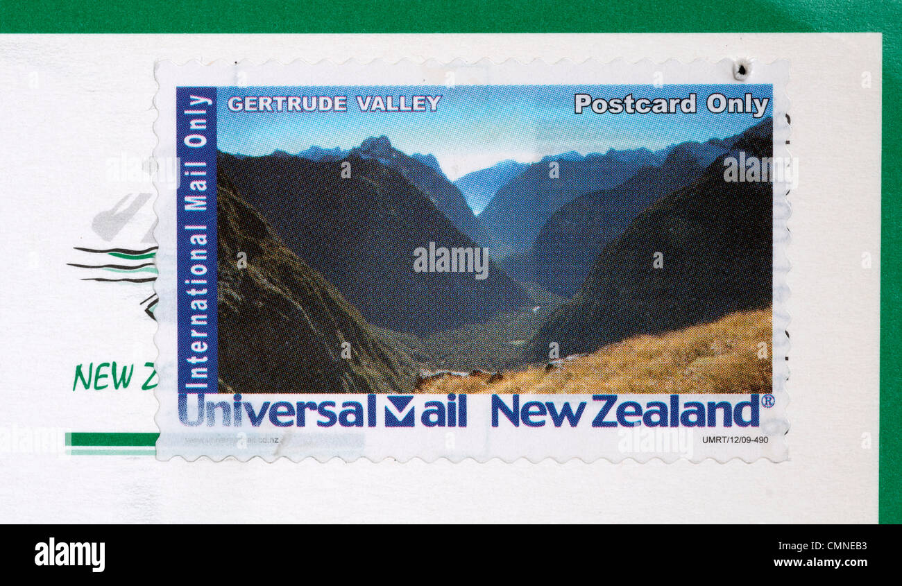 New Zealand postage stamp Stock Photo