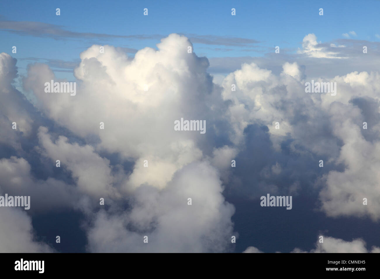 Clouds taken from an Aircraft Stock Photo