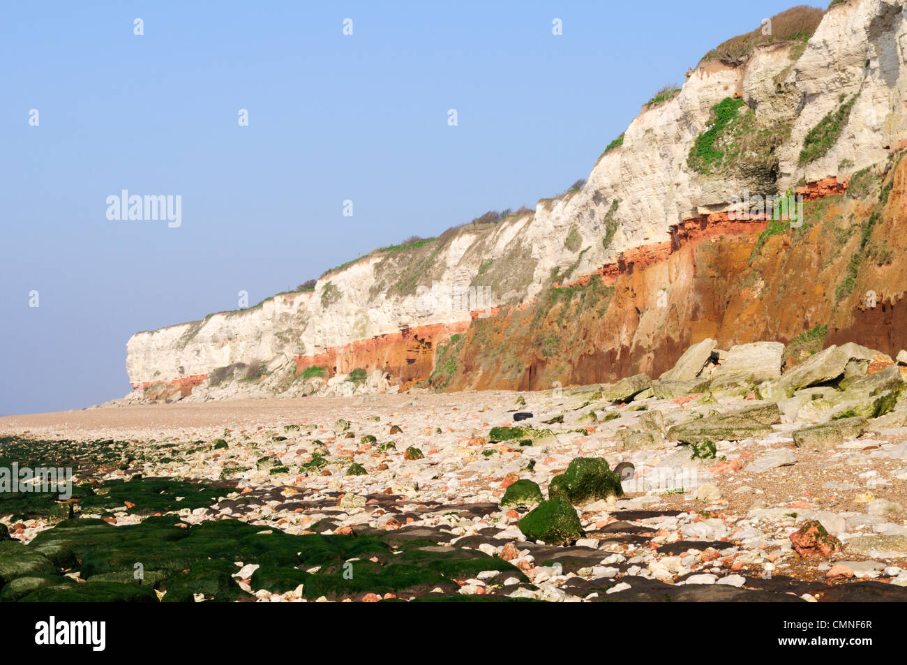 Hunstanton Cliffs, Norfolk, England, UK Stock Photo