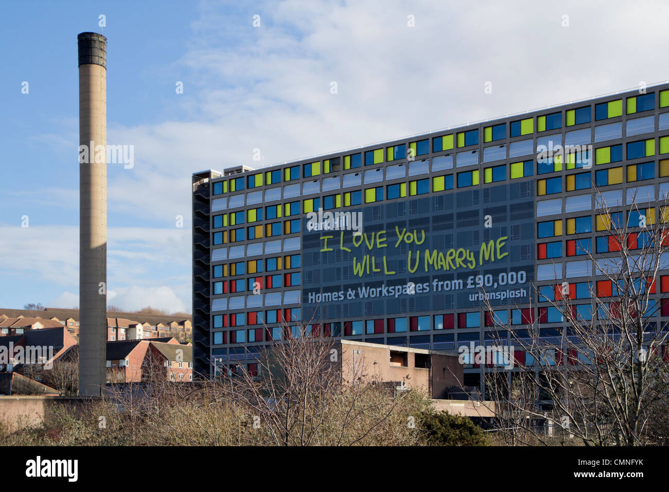 Park Hill flats refurbishment /regeneration project in the heart of