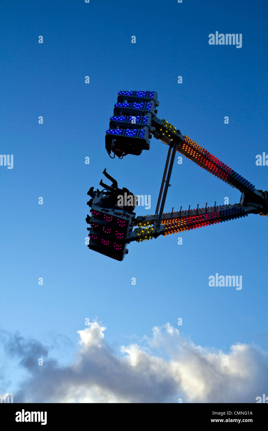 Fairground ride spin excitement hi-res stock photography and images - Alamy