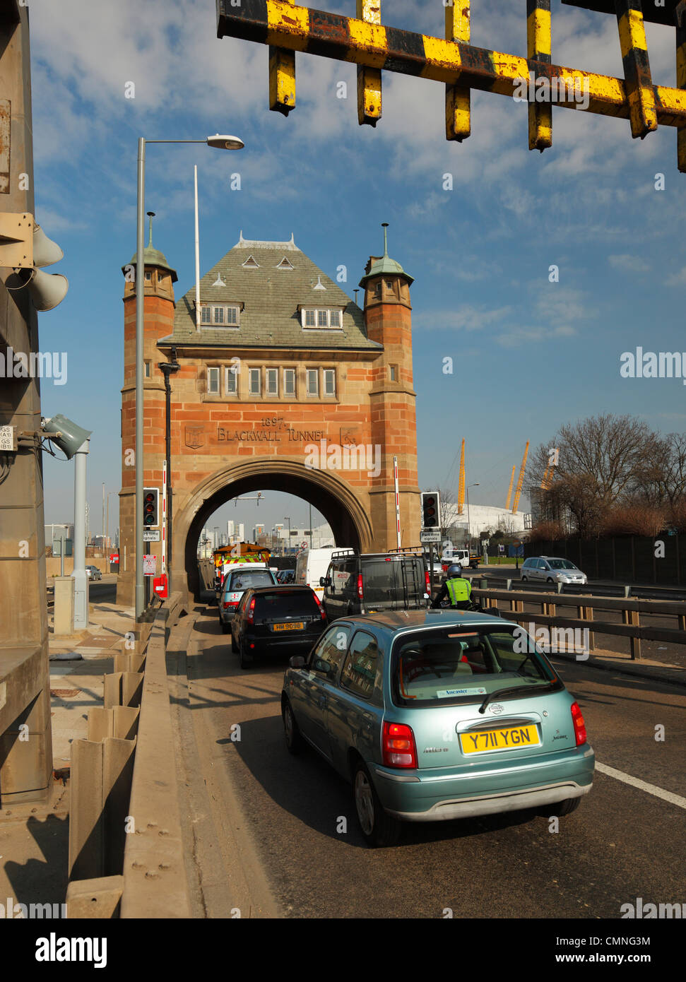 Southern entrance to the Blackwall Tunnel Stock Photo Alamy