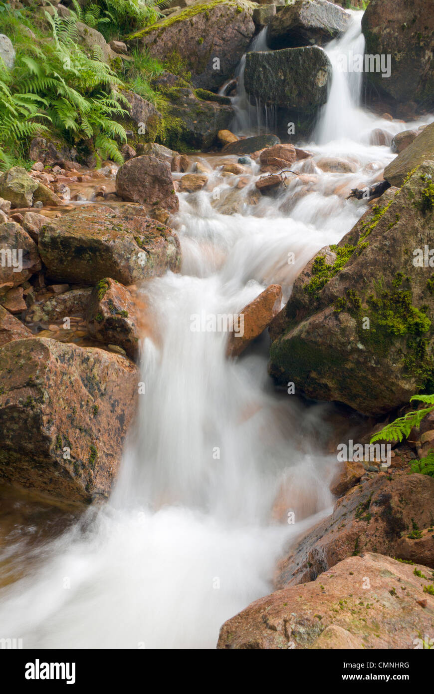 Sourmilk Gill Waterfall, Buttermere, Lake District Stock Photo