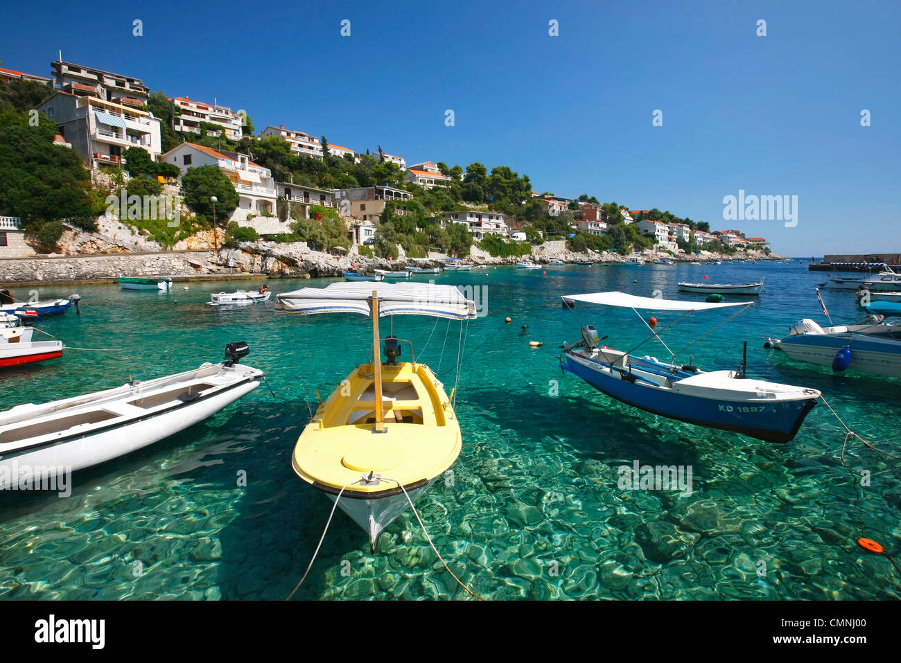 Zavalatica Zavalatica - Island Korcula Stock Photo - Alamy