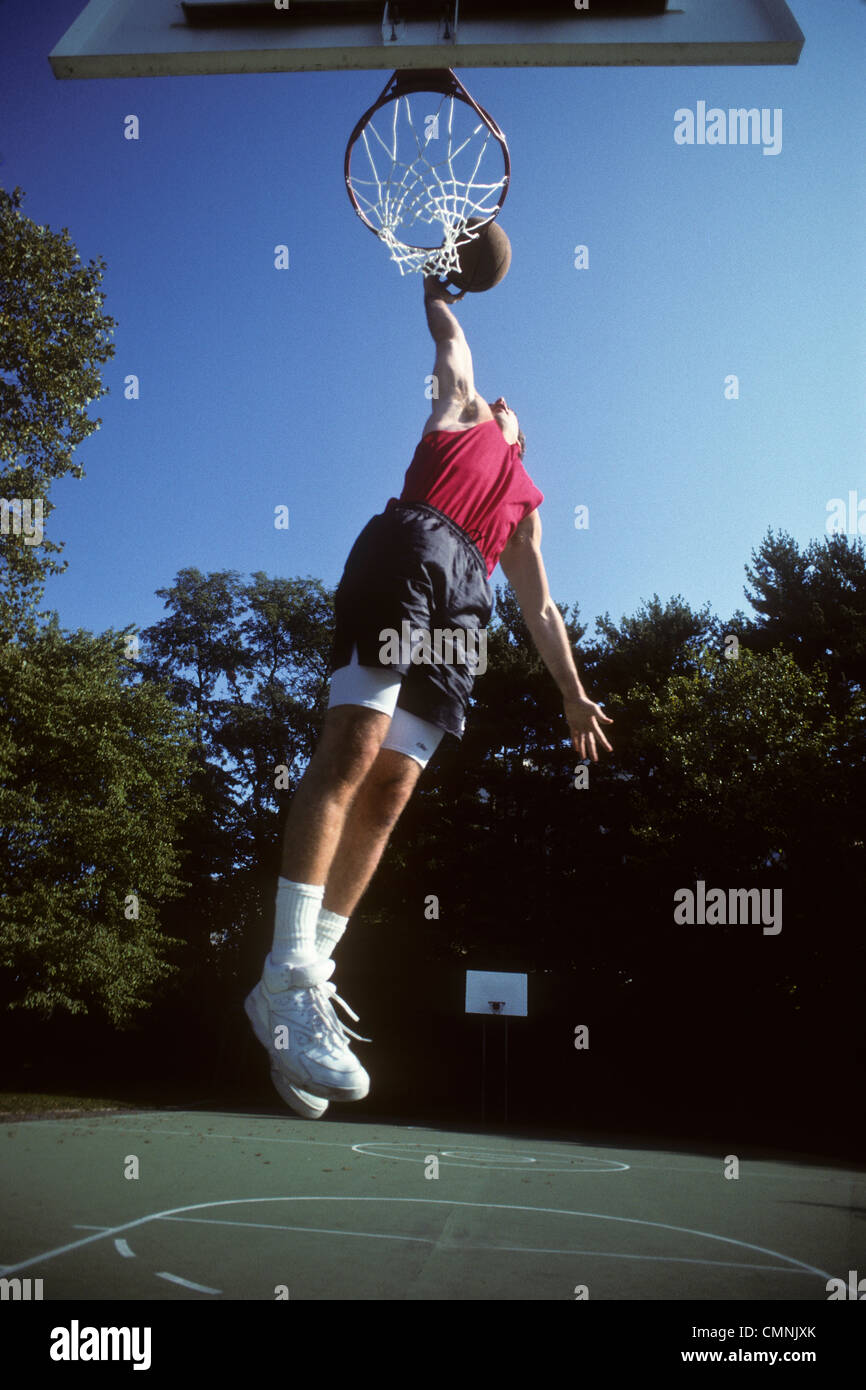 Men's outdoor basketball pickup game Stock Photo Alamy