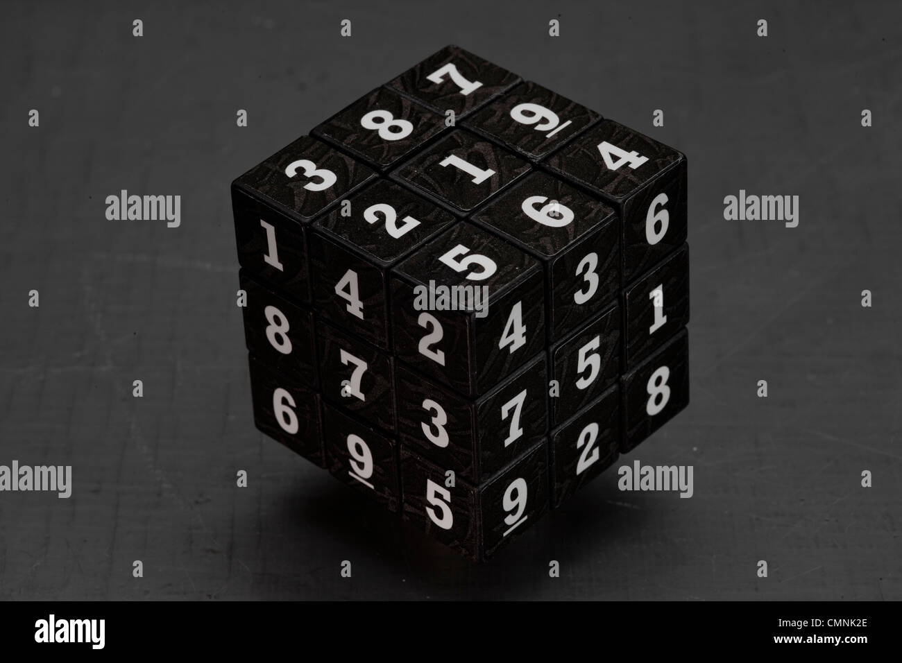 Mathematical Rubik's cube. Stock Photo