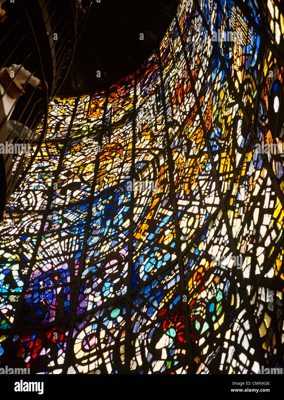 Japan Hakone Hakone Open Air Museum Stained Glass Tower Interior Stock
