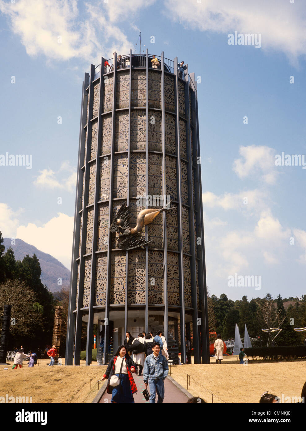 Japan Hakone Hakone Open Air Museum Stained Glass Tower exterior Stock