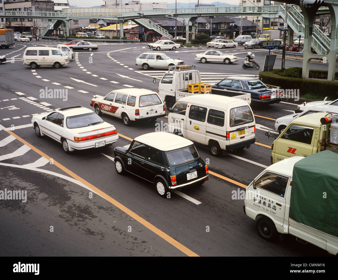 Japan Kyoto Traffic Rover Mini Cooper Stock Photo 47190562 Alamy