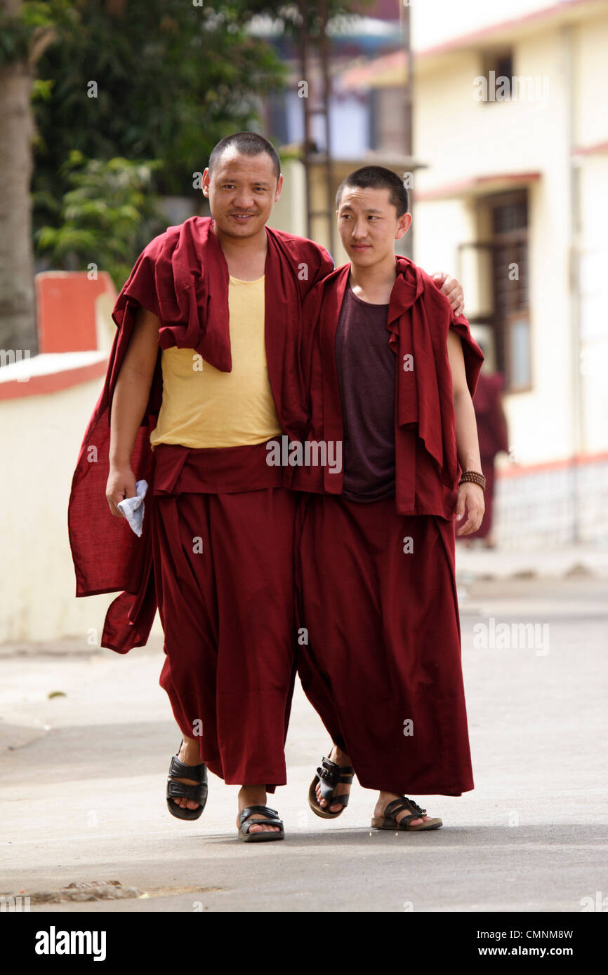 Tibetan Buddhist monks at Sera Jey monastery near Kushalnagar, Karnataka, India Stock Photo Alamy