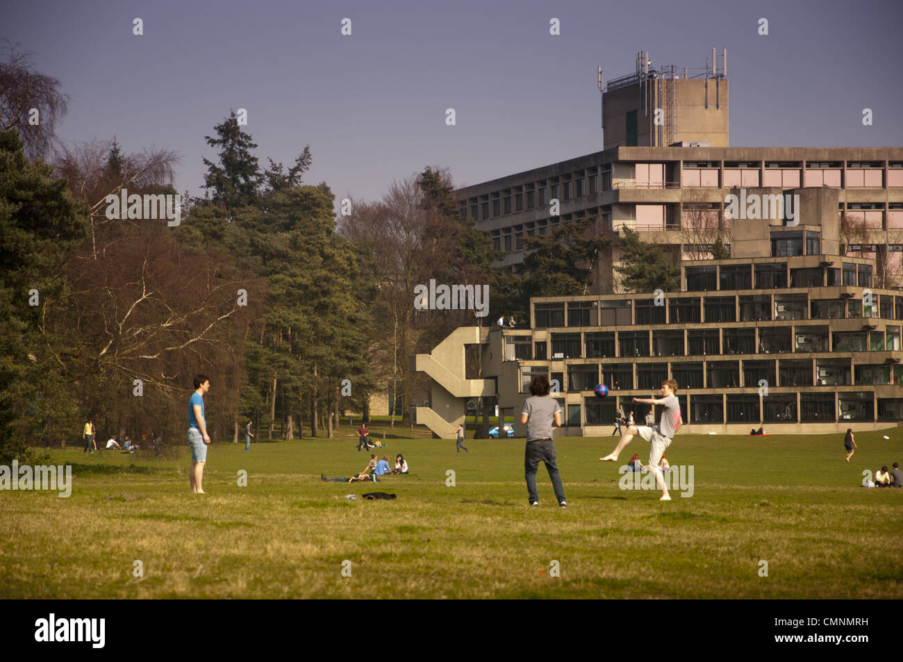 UEA with students Stock Photo Alamy