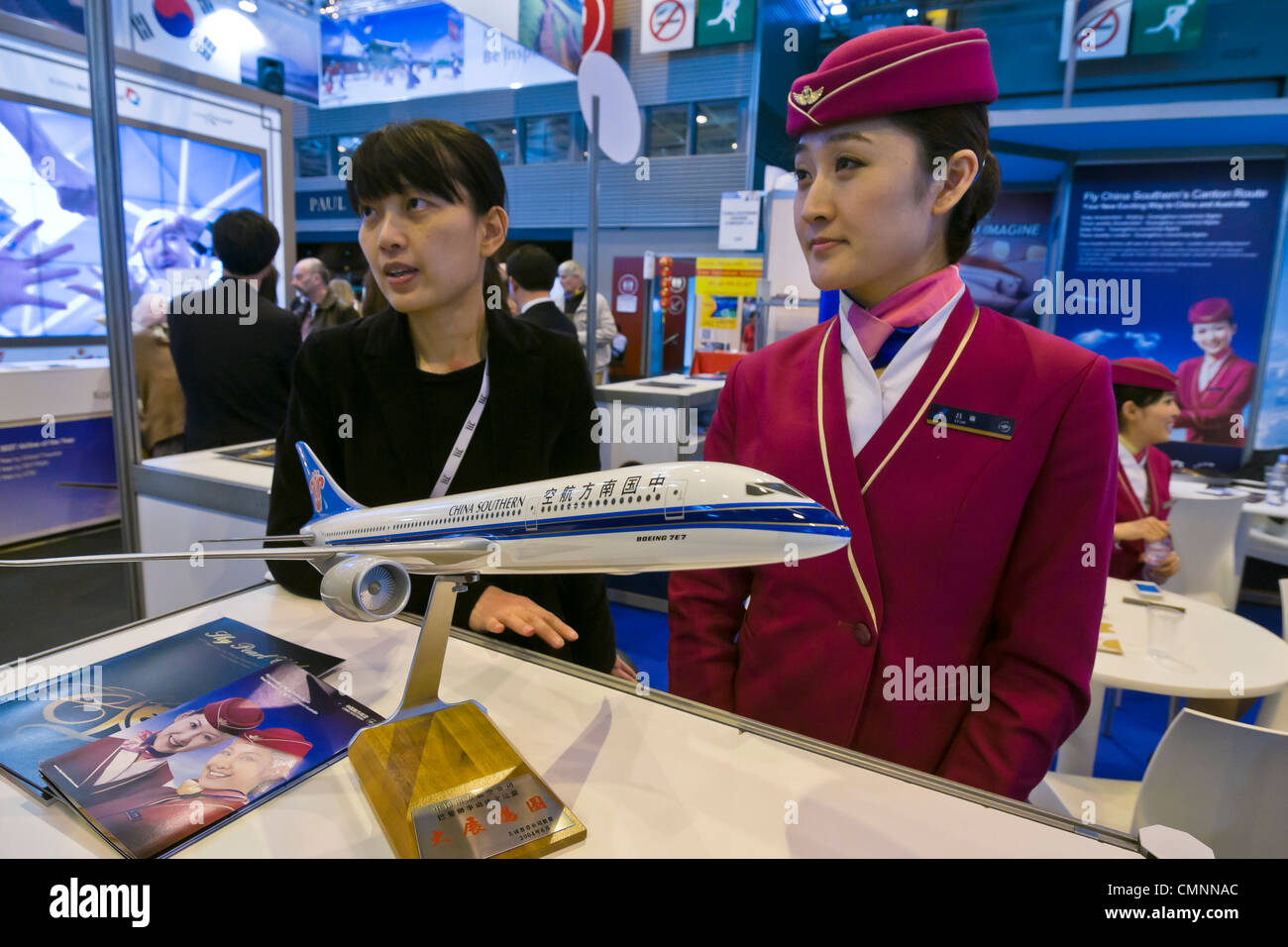 China Southern hostess International Tourism Show 2012 Paris Stock Photo