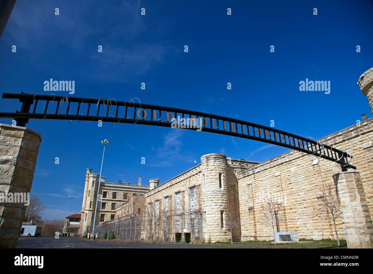 Joliet, Illinois - The Joliet Correctional Center, a prison which opened in 1858 and closed in 2002. Stock Photo