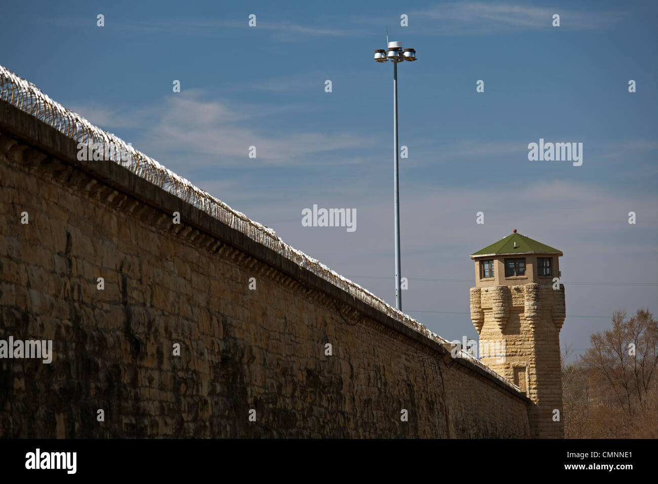 Joliet, Illinois - The Joliet Correctional Center, a prison which opened in 1858 and closed in 2002. Stock Photo