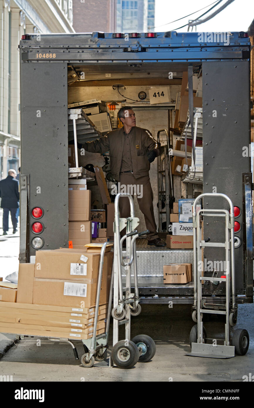 UPS Delivery Driver Stock Photo