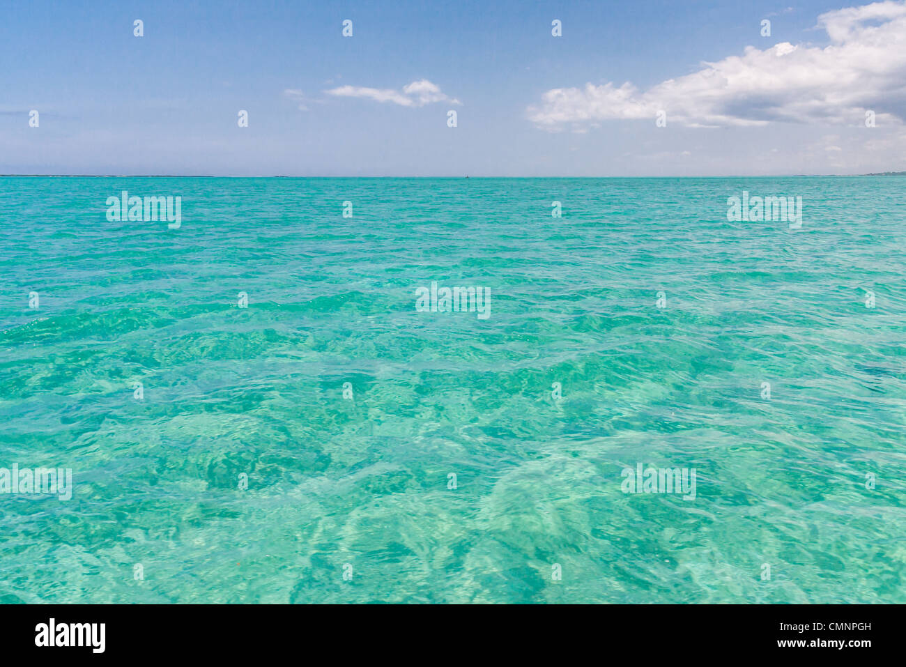 The emerald sea of Antsiranana bay (Diego Suarez), northern Madagascar Stock Photo