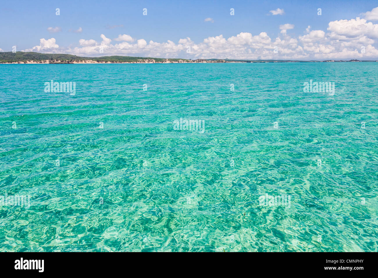 The emerald sea of Antsiranana bay (Diego Suarez), northern Madagascar Stock Photo
