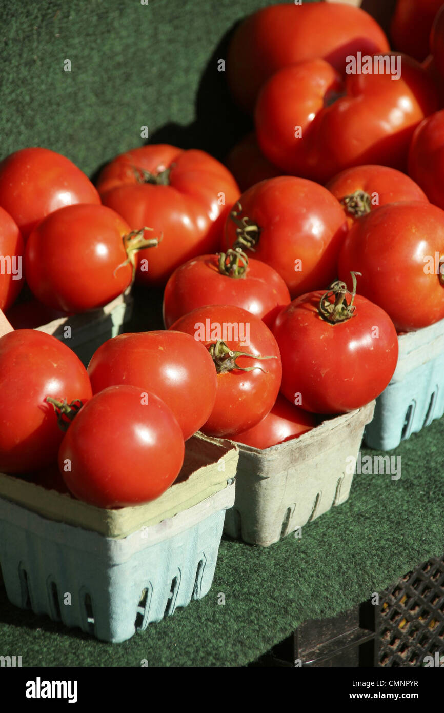 Tomatoes at a Farmers Market, Kitchener, Ontario Stock Photo - Alamy