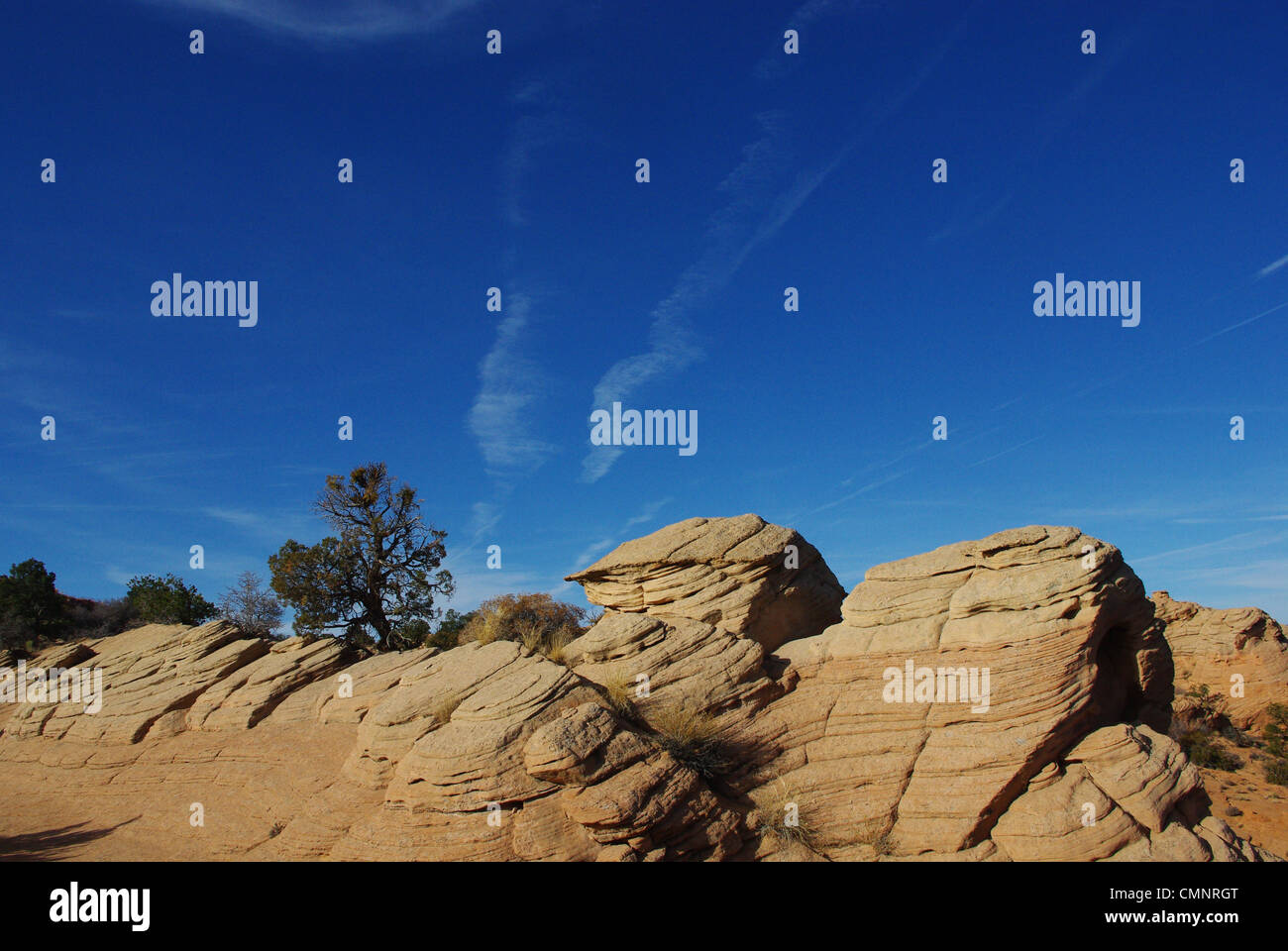 Beautiful rocks and blue sky, Arizona Stock Photo Alamy