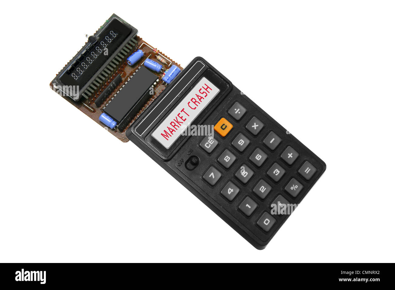 Broken Calculator Stock Photo Alamy