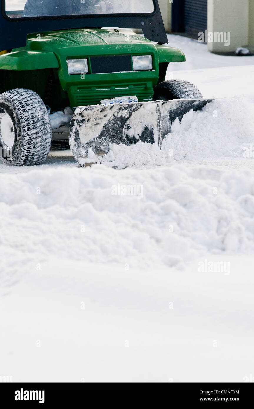 Snow removal, Vancouver, British Columbia Stock Photo Alamy