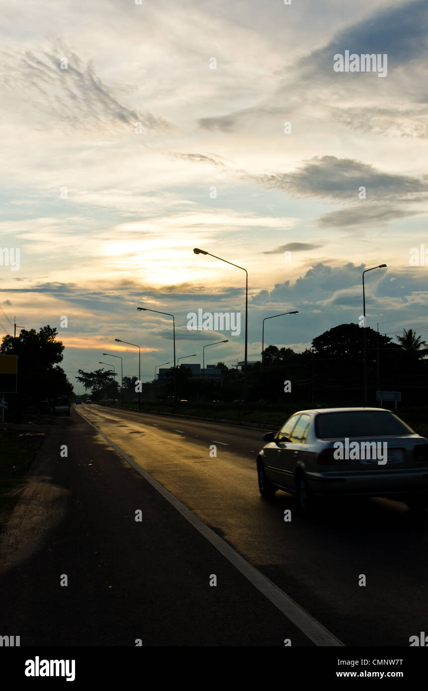 Car window trees motion hi-res stock photography and images - Alamy