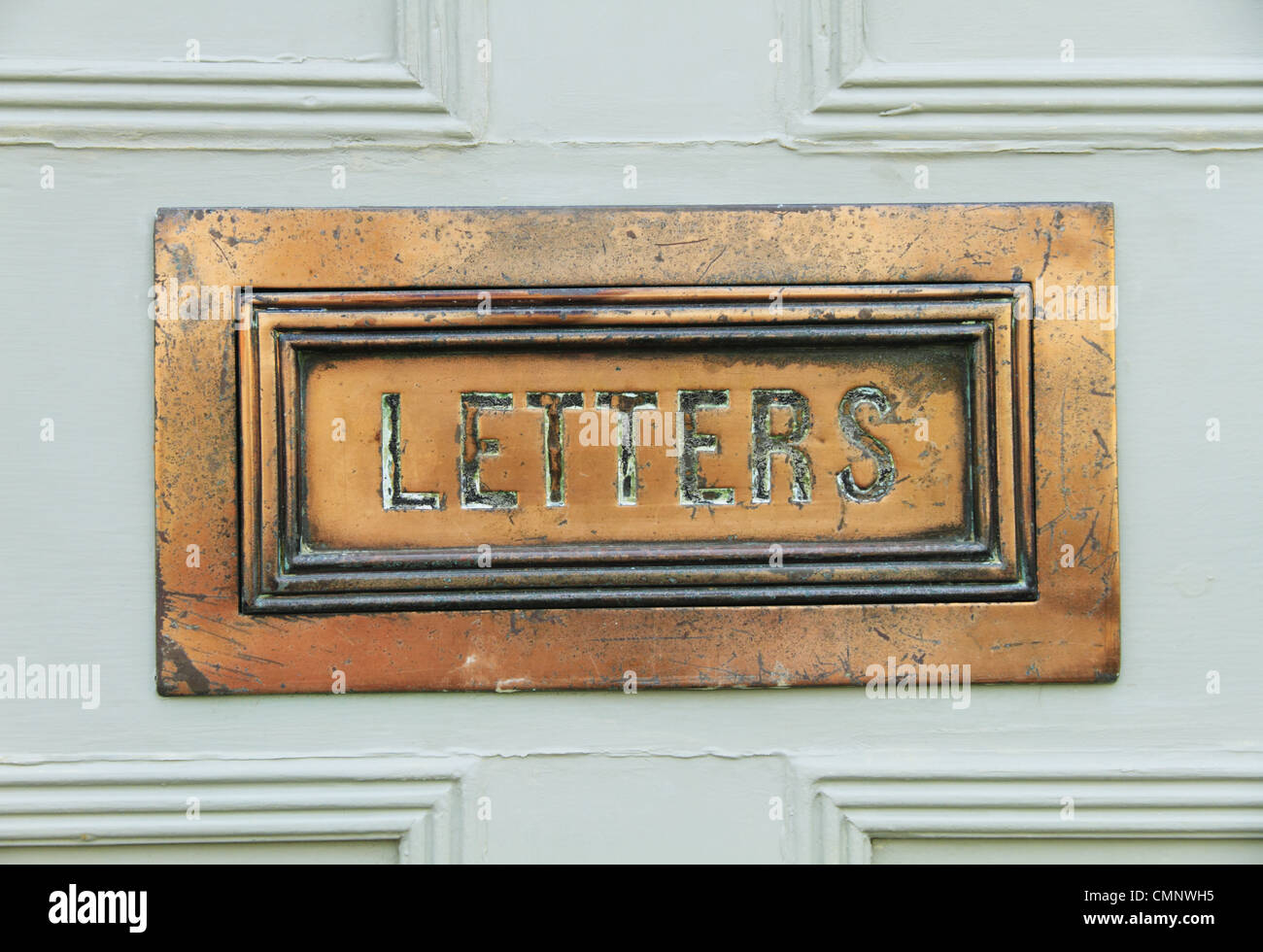 Old Brass Post Box Stock Photos Old Brass Post Box Stock Images