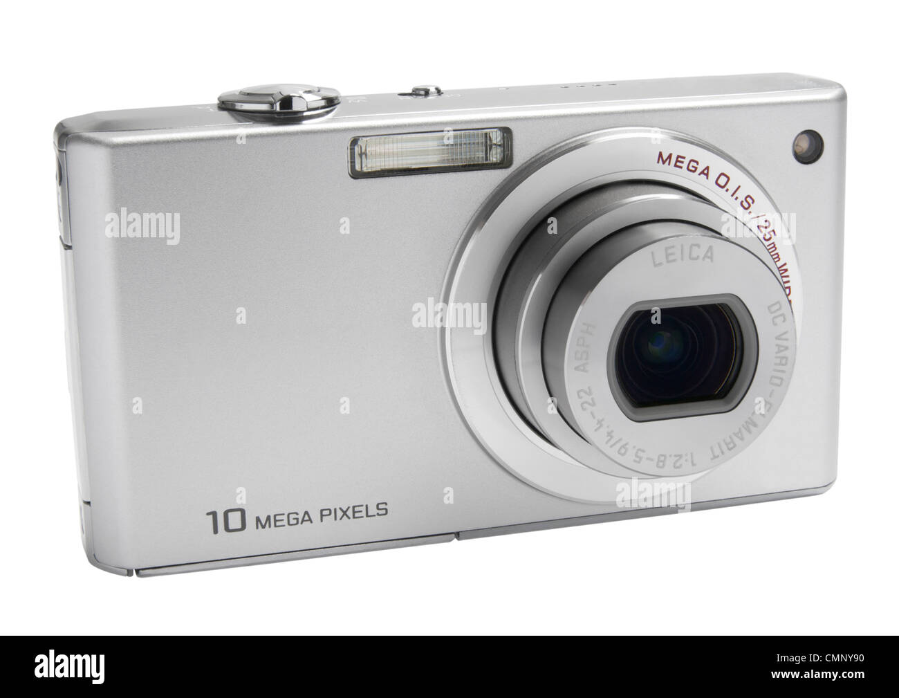 Compact digital camera on white background Stock Photo
