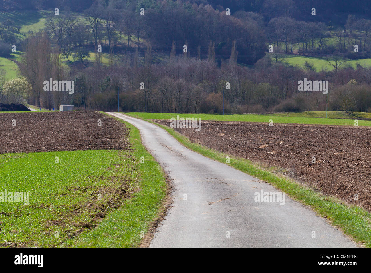 Beautiful landscape in the countryside in Luxembourg Stock Photo