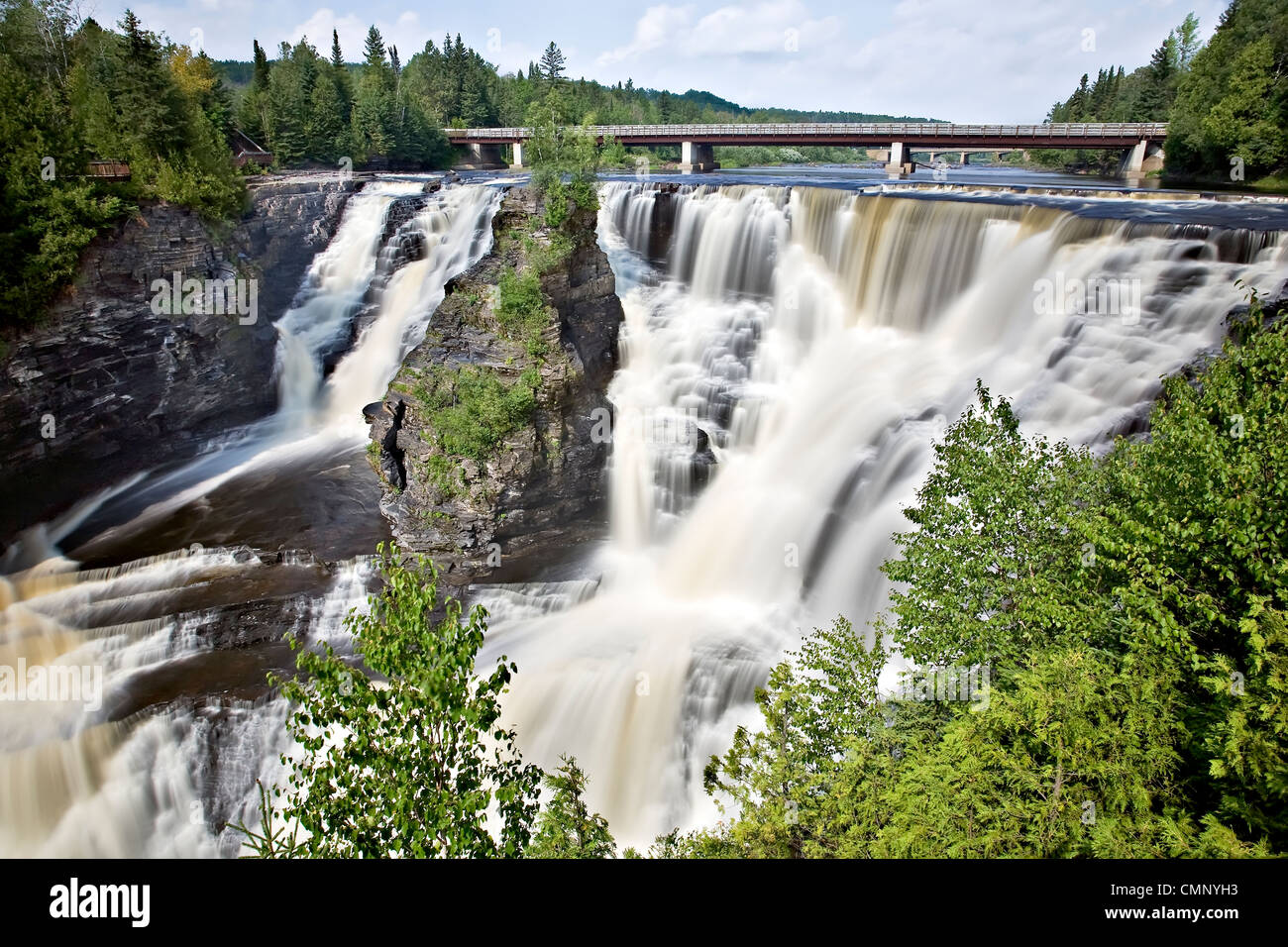 Kakabeka Falls on the Kaministiquia River, west of Thunder Bay, Ontario Stock Photo