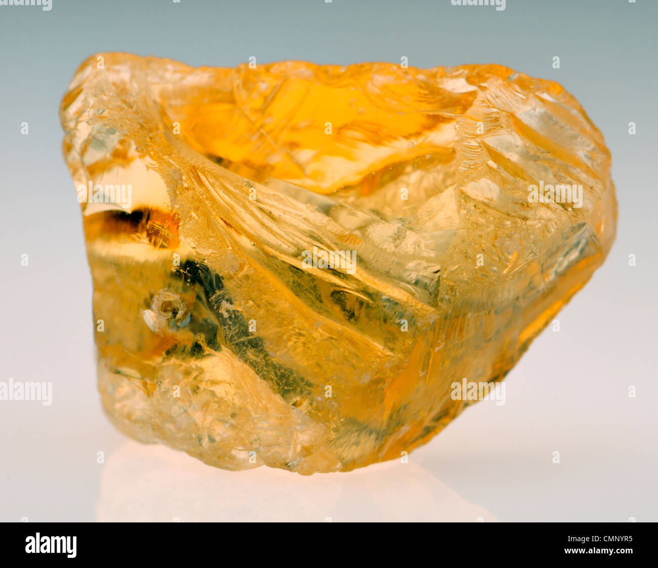 Rough Uncut Citrine Crystal Yellow Quartz Stock Photo Alamy