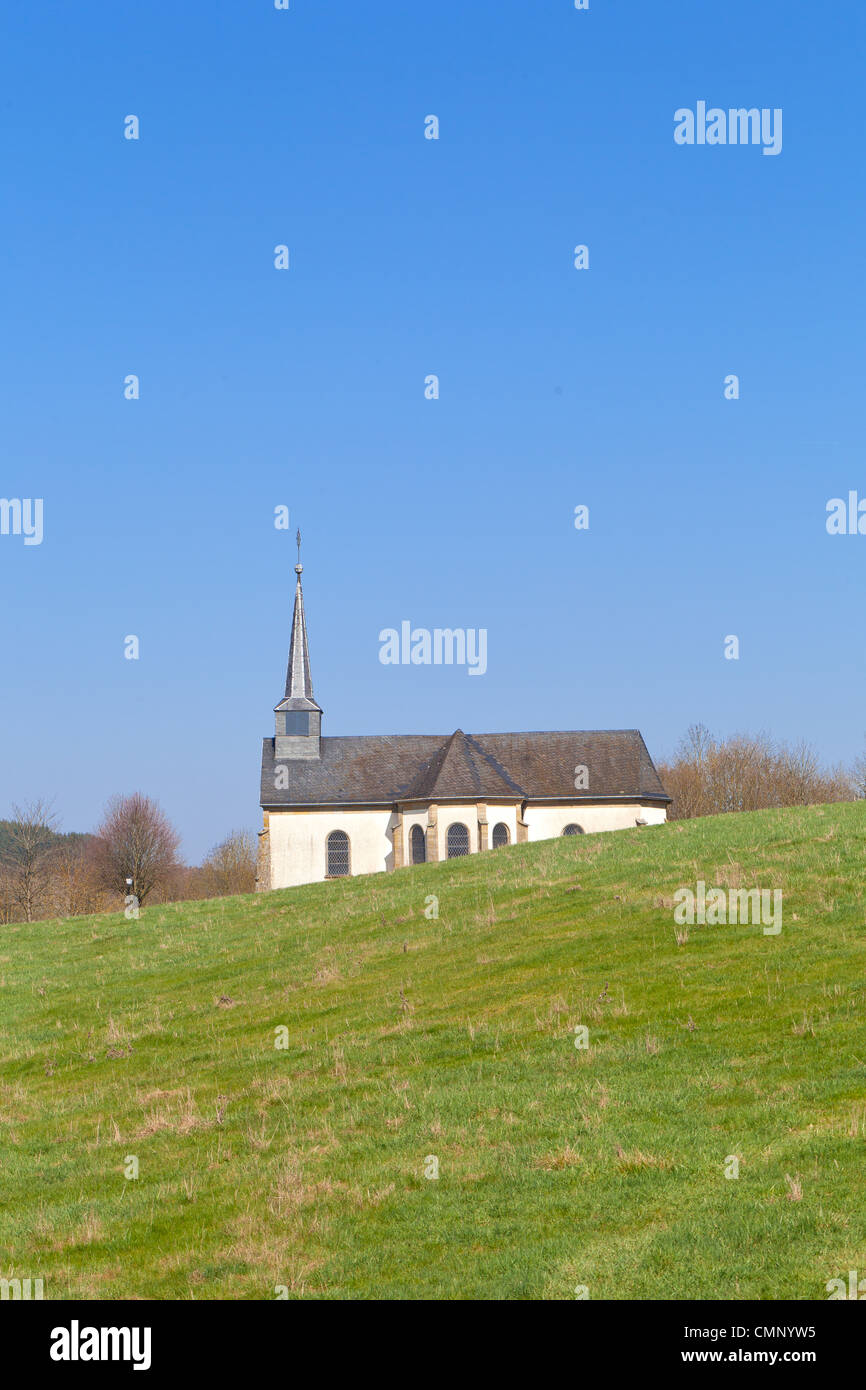 Beautiful church in the countryside in Luxembourg Stock Photo - Alamy