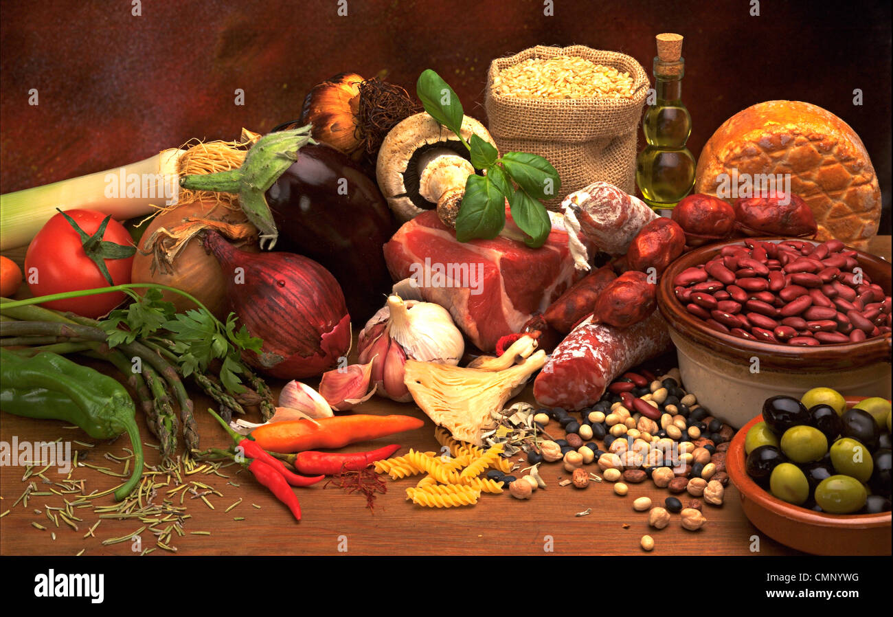 Alimentación, Spanish produce, still life,food,Spain Stock Photo