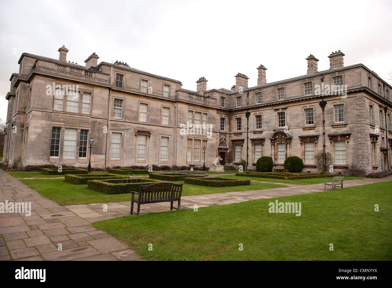Normanby Hall, near Scunthorpe, Lincolnshire. It is a former stately hall now run as a tourist attraction by the local council. Stock Photo