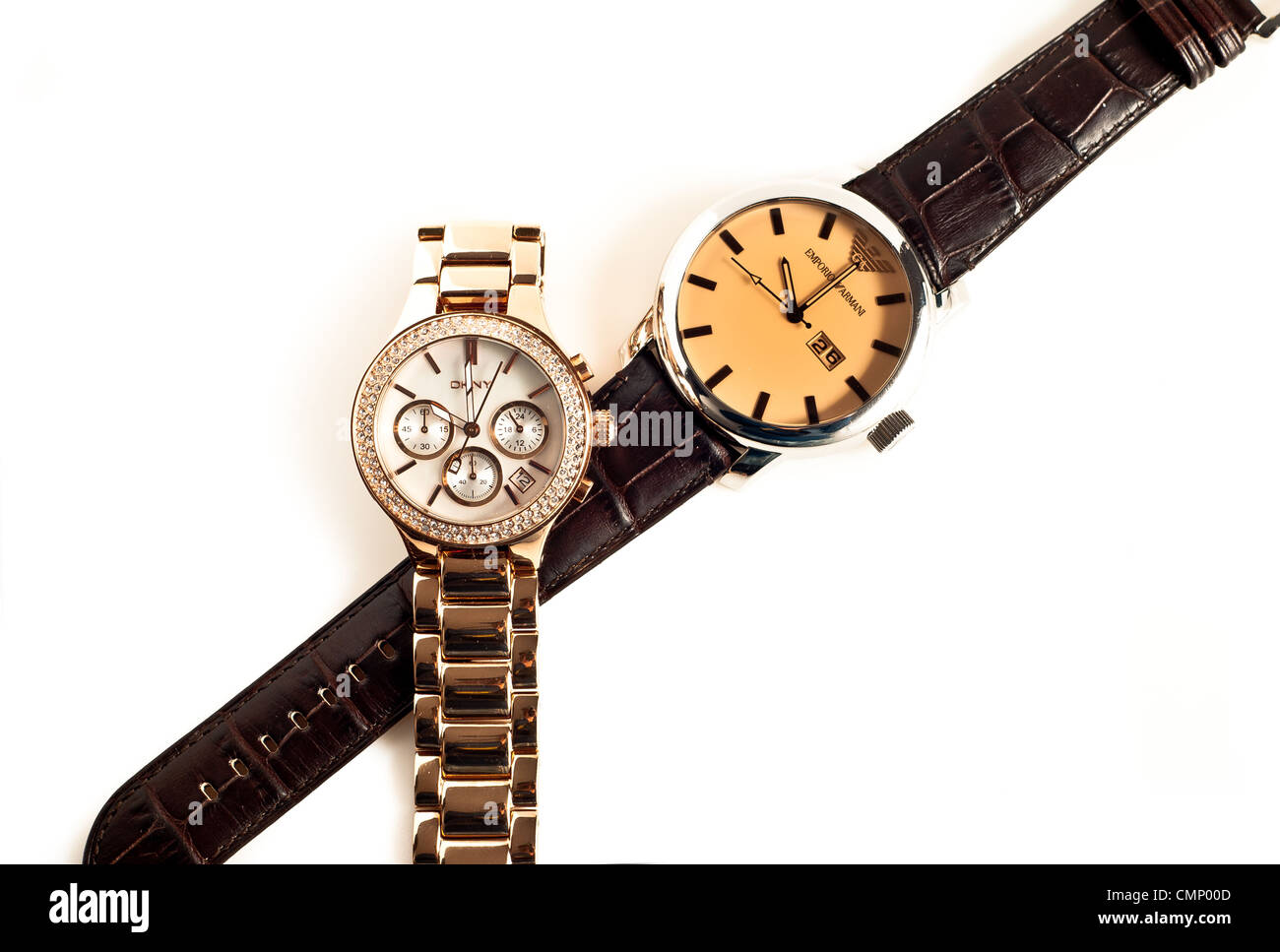 The Lover's Gem™ Pair Couple's Top Brand Luxury Gold Wristwatch – Inspire  Watch