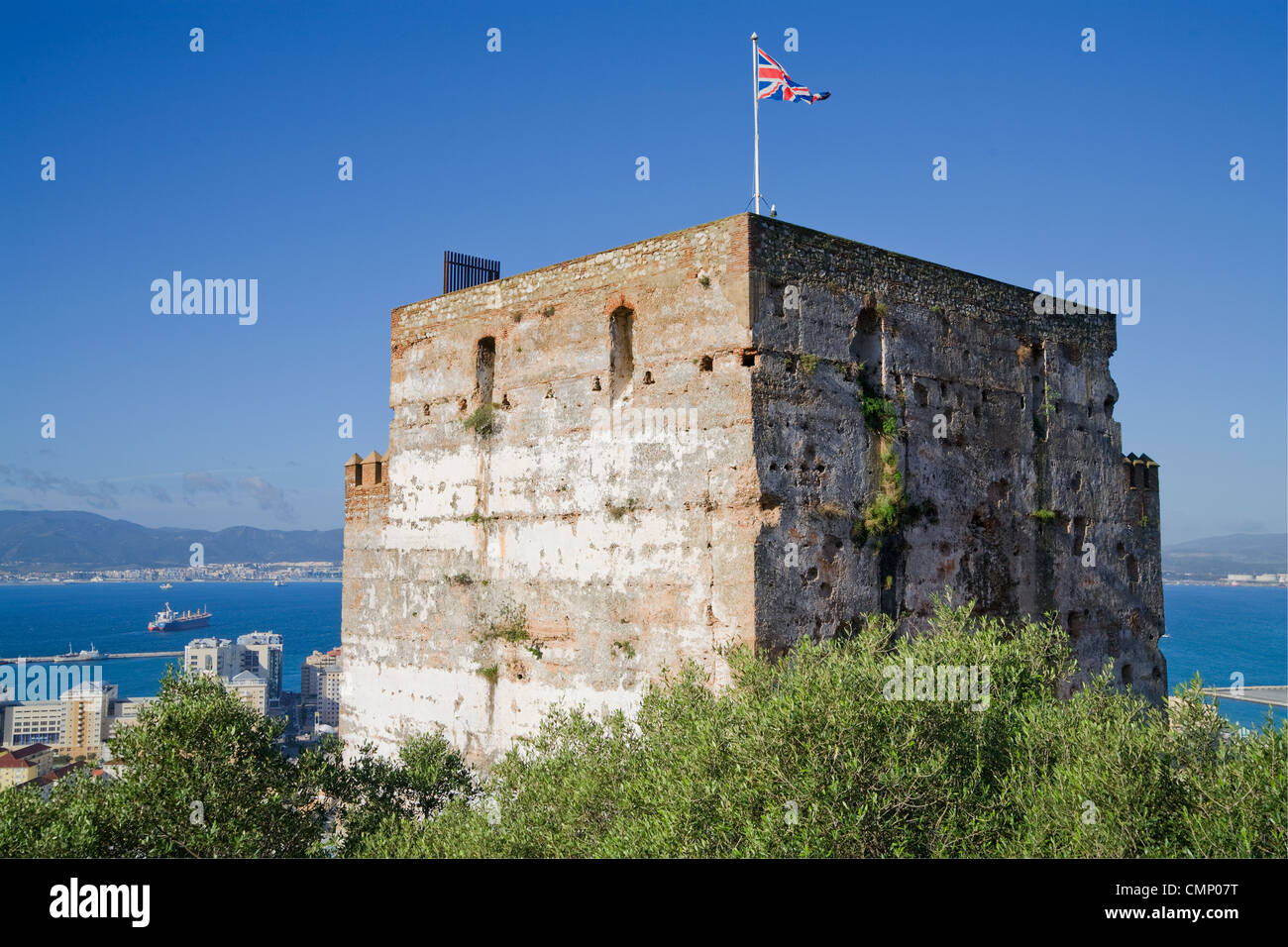 The Moorish Castle, Rock of Gibraltar Stock Photo