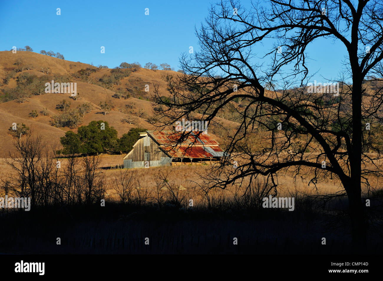 Along Mount Hamilton road, Santa Clara county CA Stock Photo